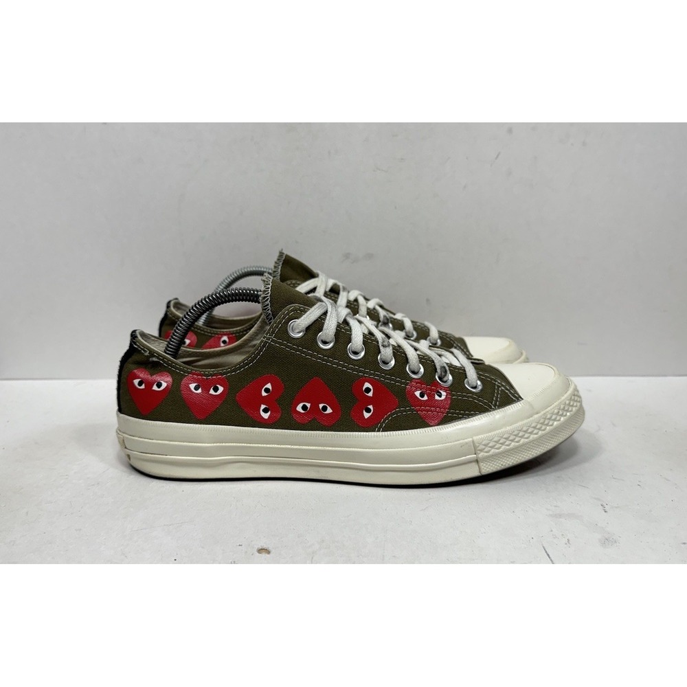 Converse Chuck 70 Low Top x Comme des Garcons Men's Size 9 Play Green Heart